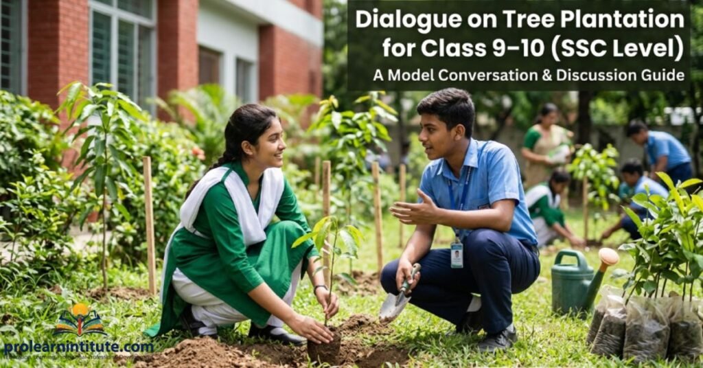 Dialogue on Tree Plantation for Class 9–10 (SSC Level)