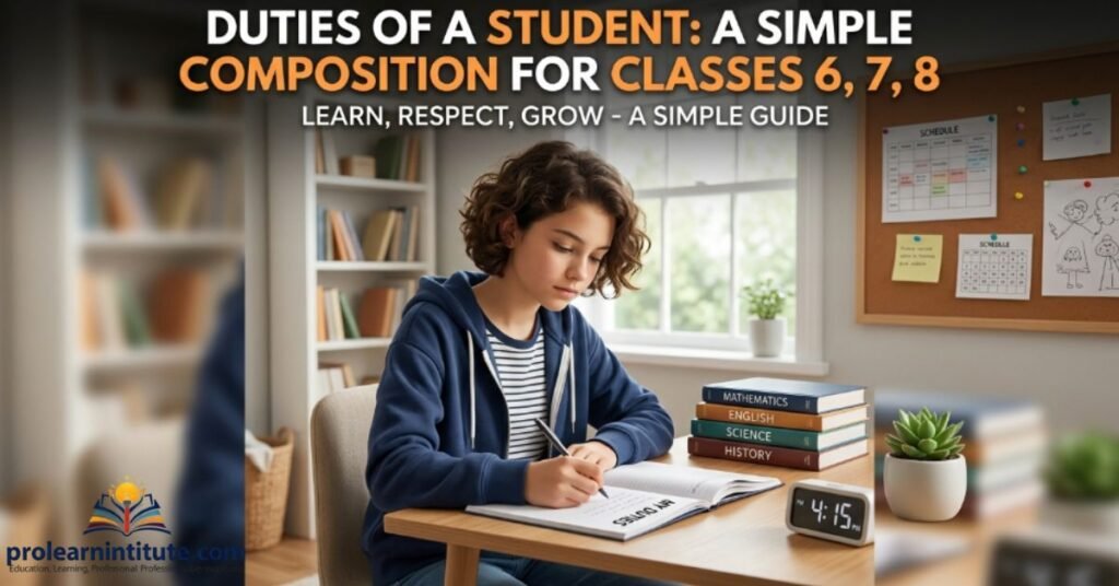 Duties of a Student Composition for Class 6, 7, 8 (Simple Version)
