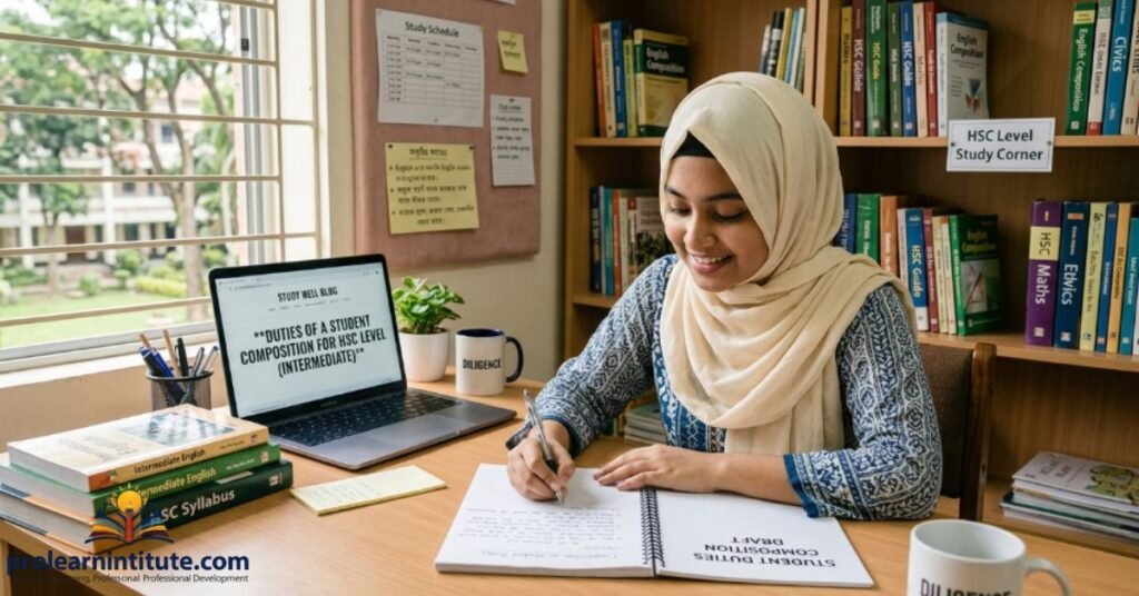 Duties of a Student Composition for HSC Level (Intermediate)