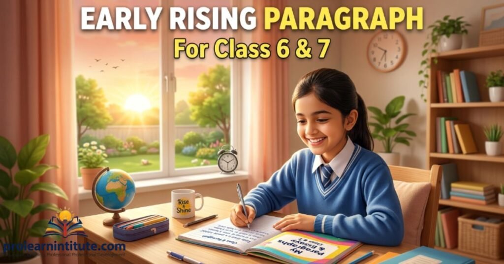 Early Rising Paragraph for Class 6 & 7