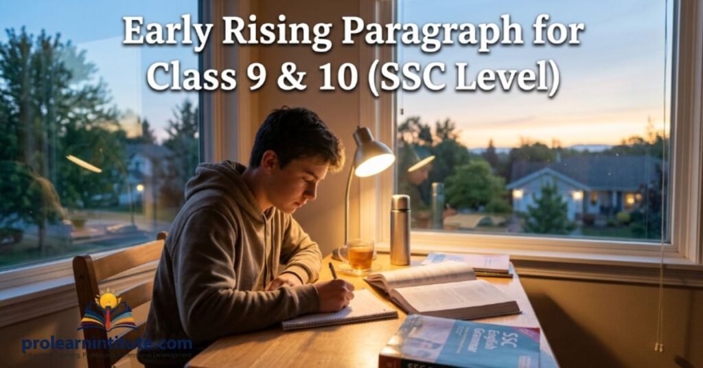 Early Rising Paragraph for Class 9 & 10 (SSC Level)