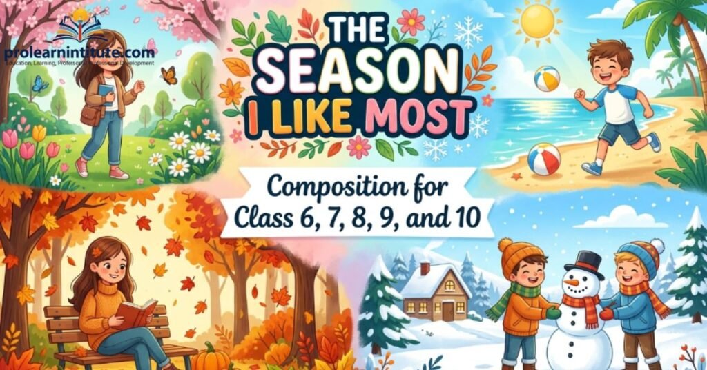 The Season I Like Most Composition for Class 6, 7, 8, 9, and 10