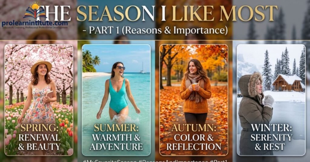 The Season I Like Most – Part 1 (Reasons & Importance)