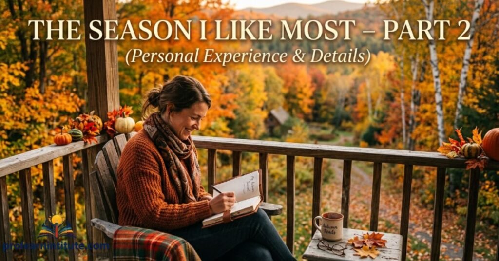 The Season I Like Most – Part 2 (Personal Experience & Details)