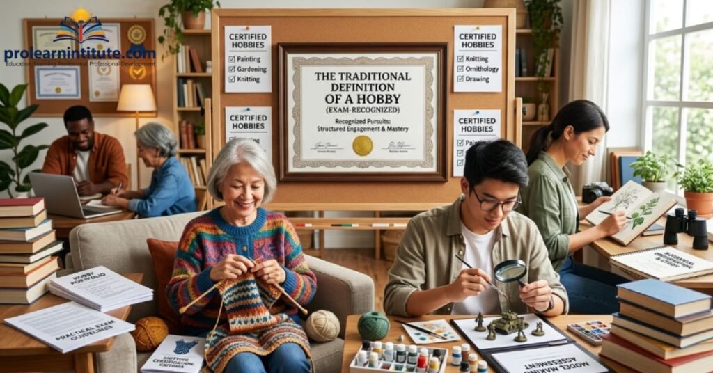 The Traditional Definition of a Hobby (Exam-Recognized)