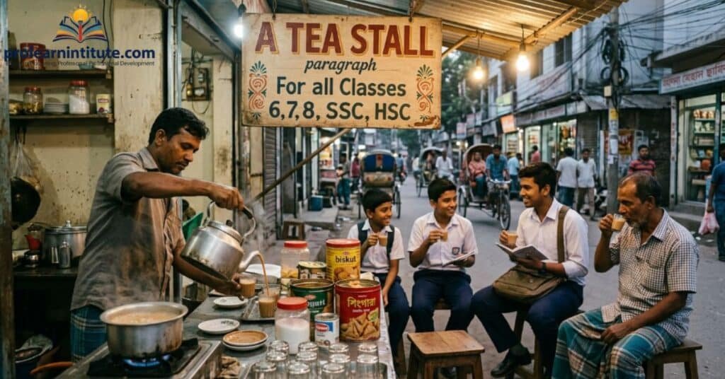 A TEA STALL paragraph For all Classes 6,7,8, SSC, HSC