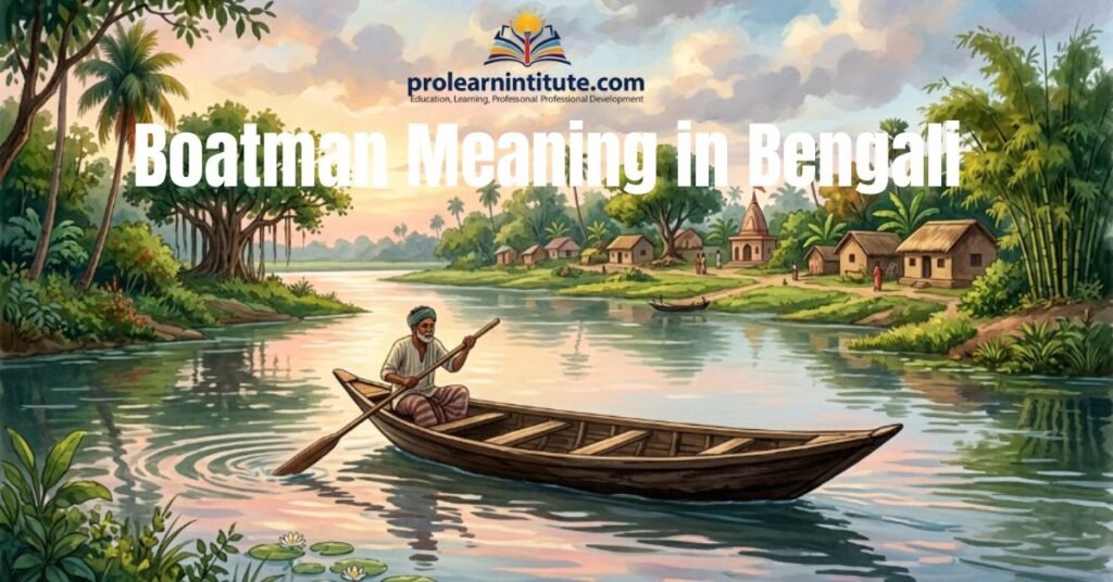Boatman Meaning in Bengali