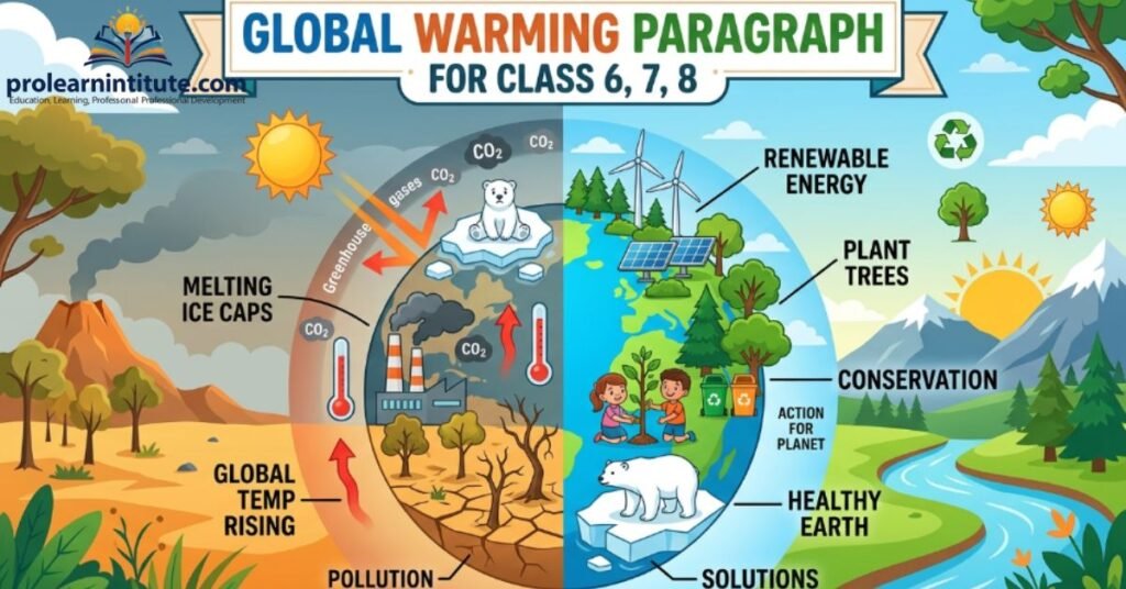 Global Warming Paragraph for Class 6, 7, 8