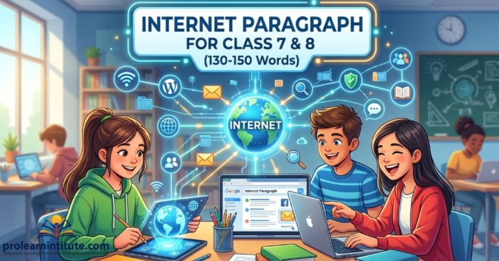 Internet Paragraph for Class 7, 8 (130-150 words)