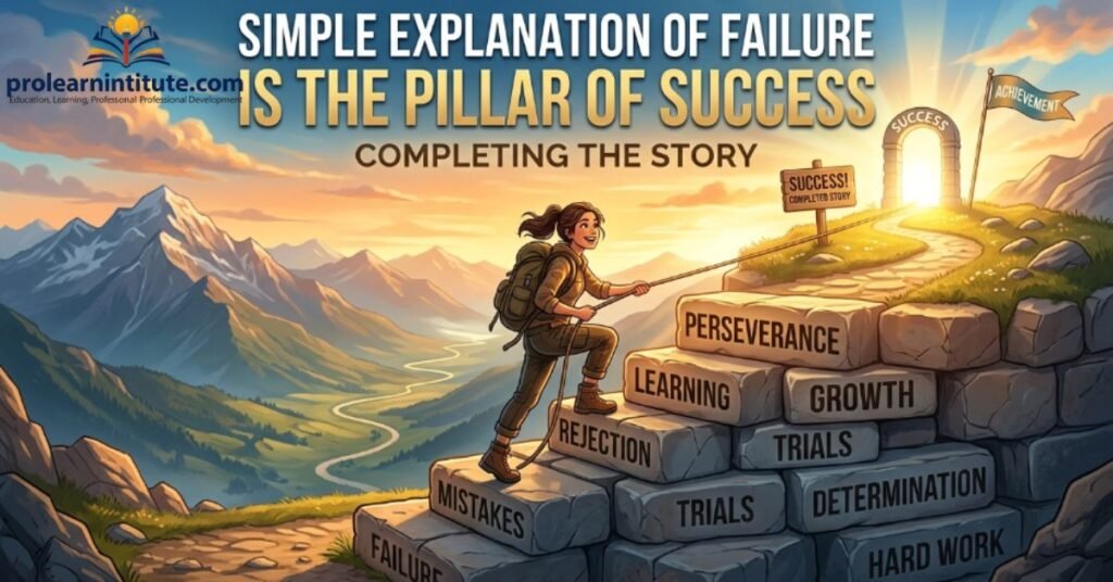 Simple Explanation of Failure is the Pillar of Success Completing the Story