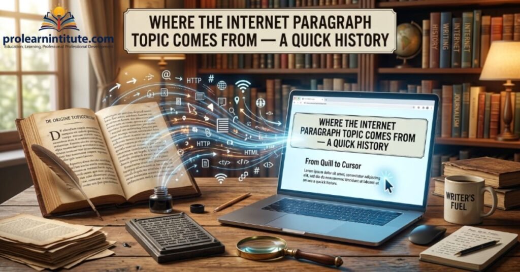 Where the Internet Paragraph Topic Comes From — A Quick History