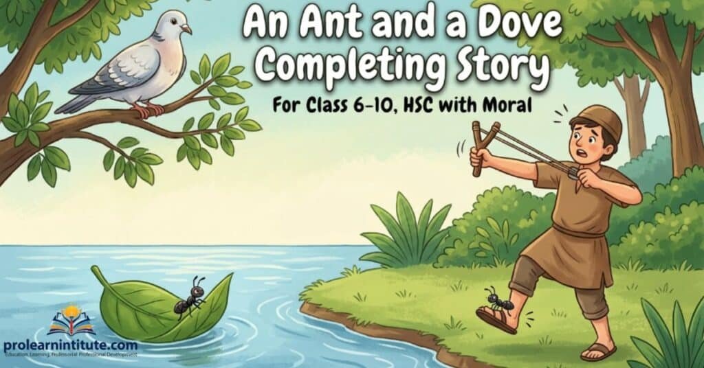 an-ant-and-a-dove-completing-story-for-class-6-10-hsc-with-moral