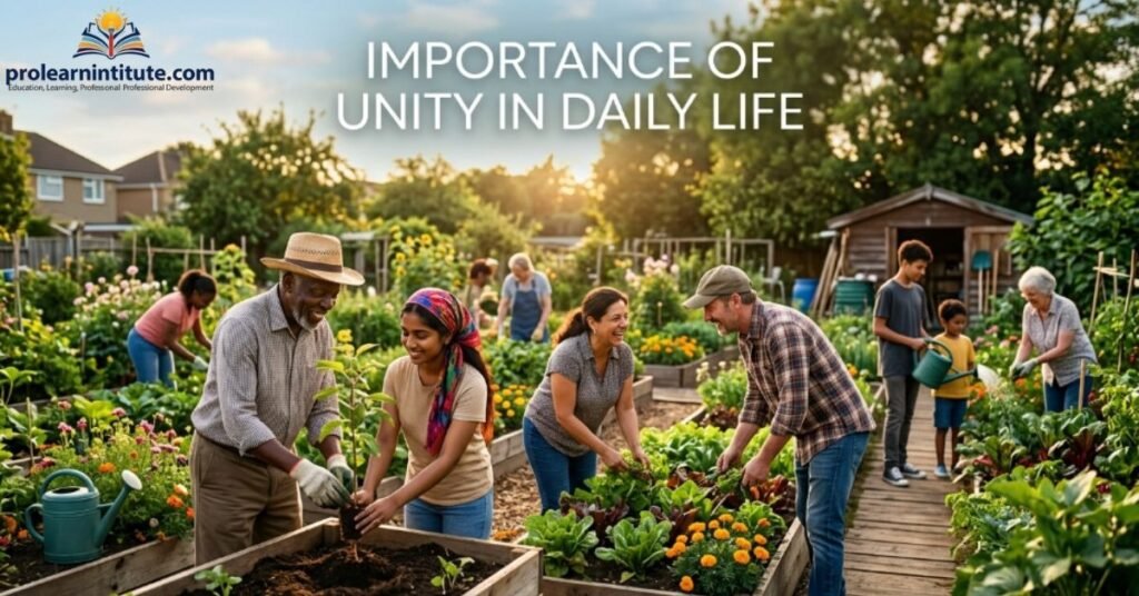 Importance of Unity in Daily Life