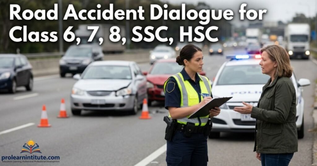 Road Accident Dialogue for Class 6, 7, 8, SSC, HSC