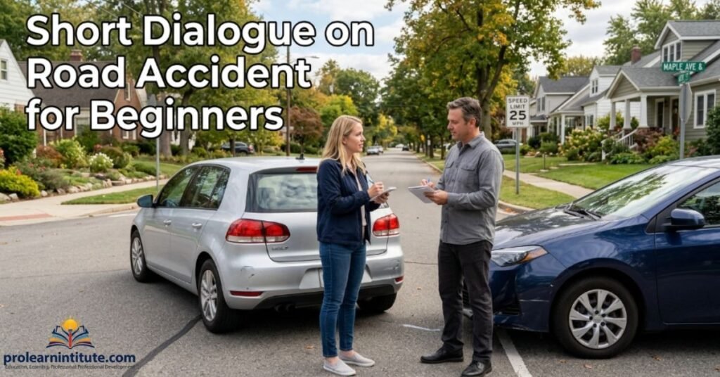 Short Dialogue on Road Accident for Beginners