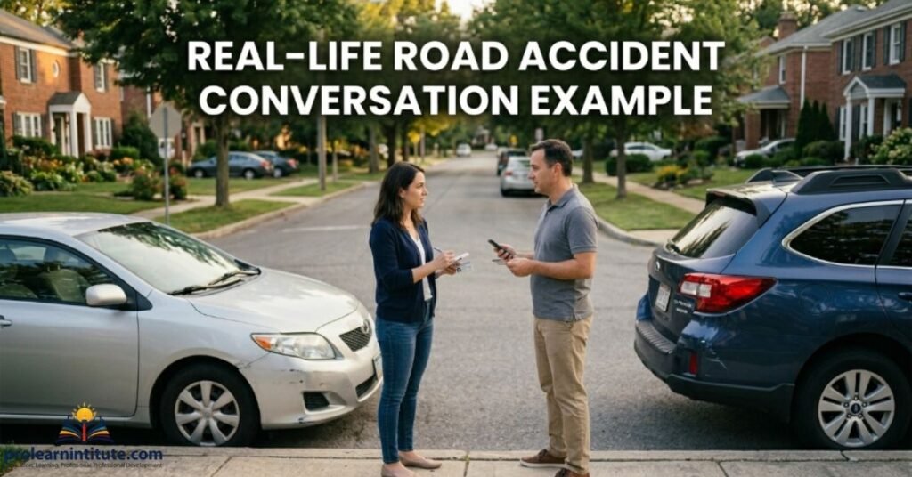 Real-Life Road Accident Conversation Example