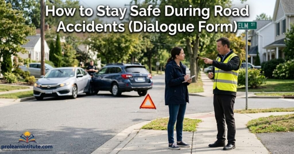 How to Stay Safe During Road Accidents (Dialogue Form)