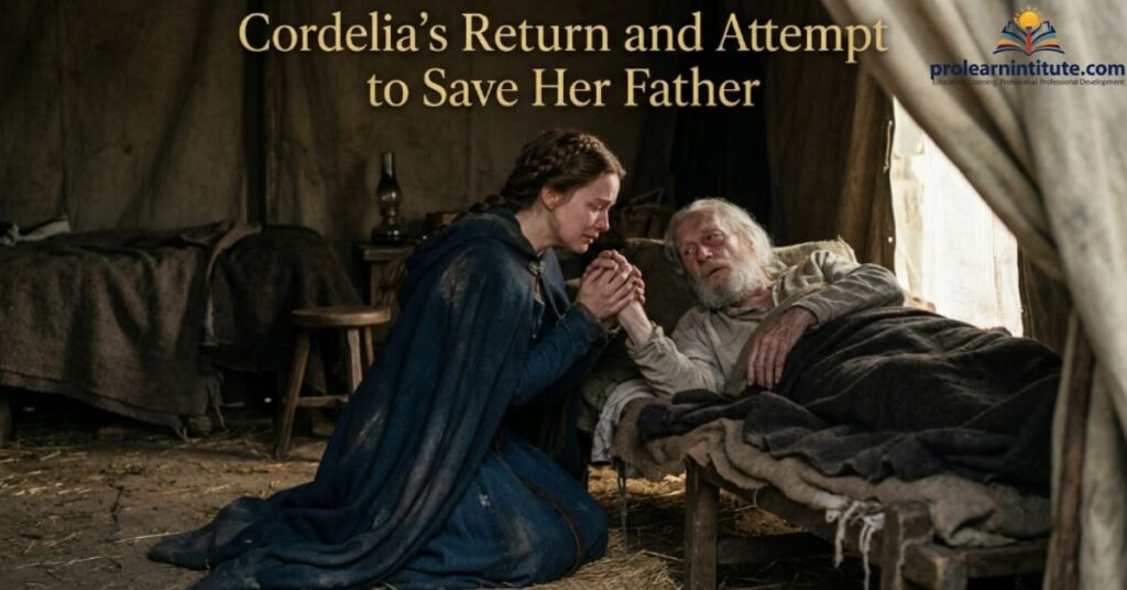 Cordelia's Return and Attempt to Save Her Father