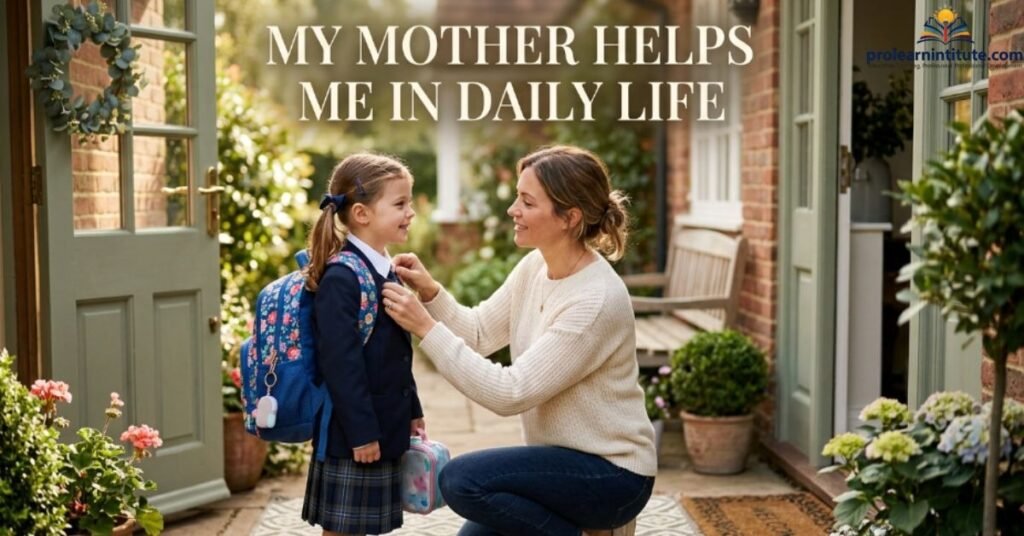 My Mother Helps Me in Daily Life