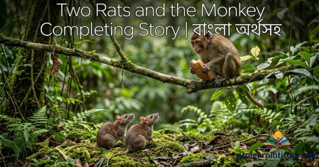 Two Rats and the Monkey Completing Story | বাংলা অর্থসহ