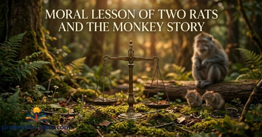 Moral Lesson of Two Rats and the Monkey Story