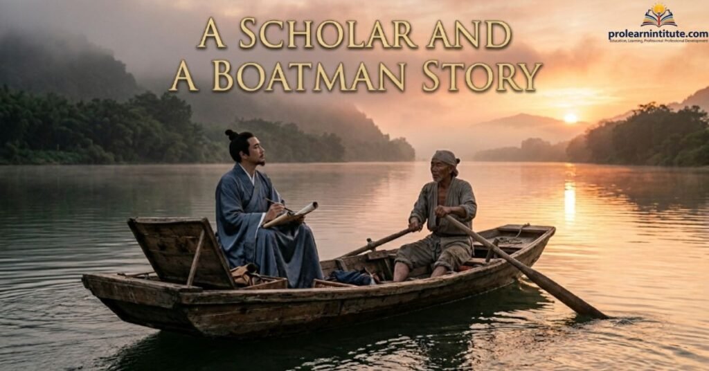 A Scholar and a Boatman Story