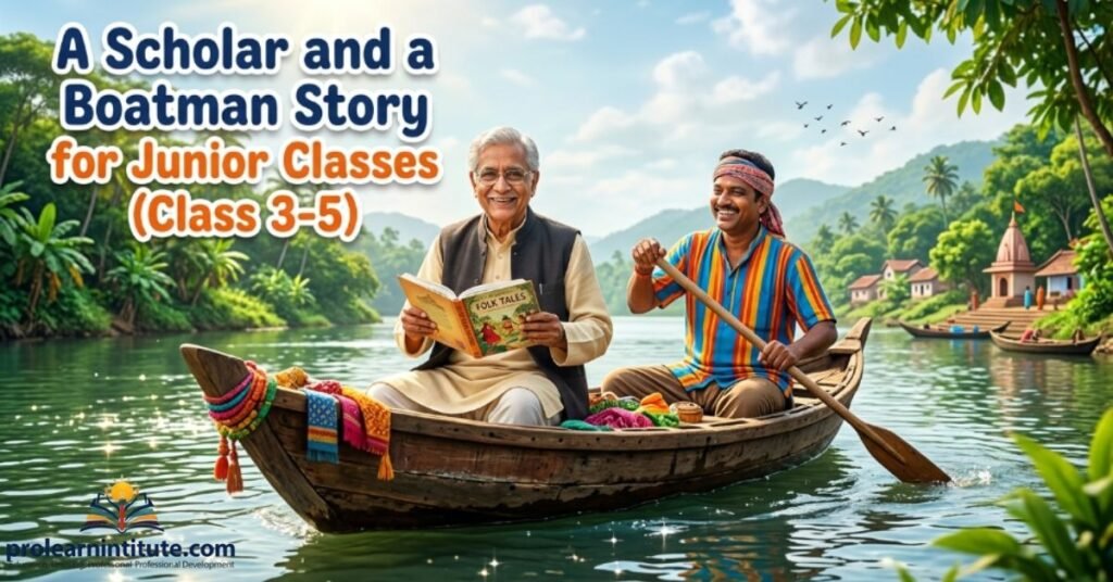 A Scholar and a Boatman Story for Junior Classes (Class 3-5)