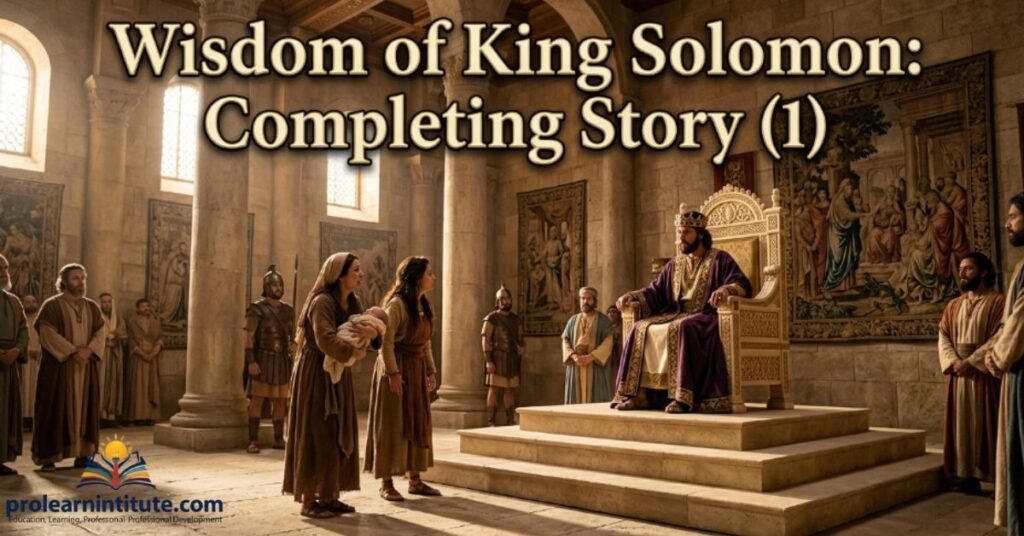 Wisdom of King Solomon Completing Story (1)