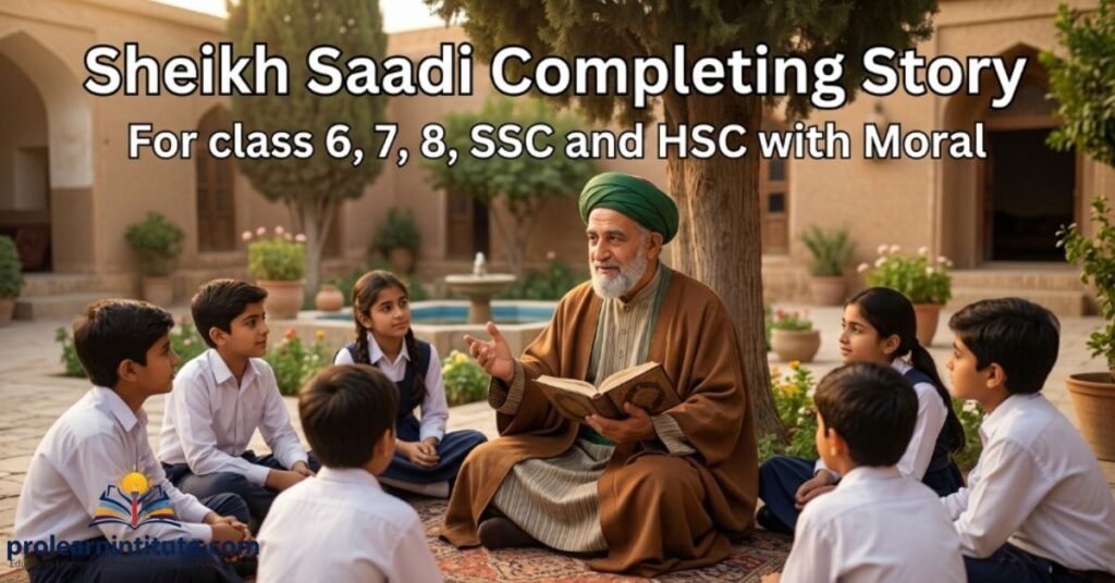 sheikh-saadi-completing-story-for-class-6-7-8-ssc-and-hsc-with-moral