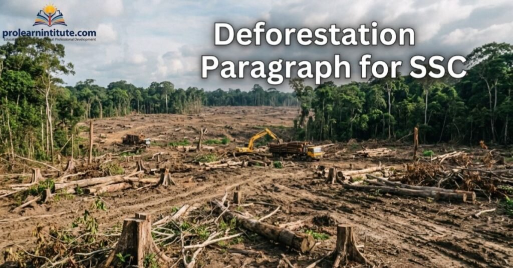Deforestation Paragraph for SSC