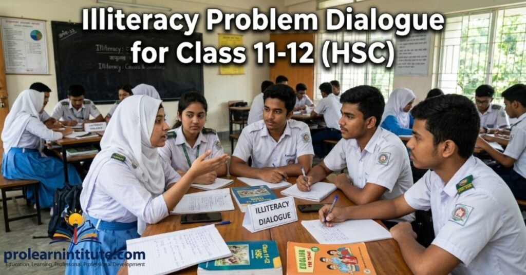 Illiteracy Problem Dialogue for Class 11-12 (HSC)