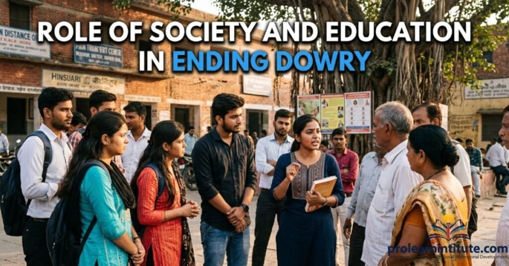 Role of Society and Education in Ending Dowry