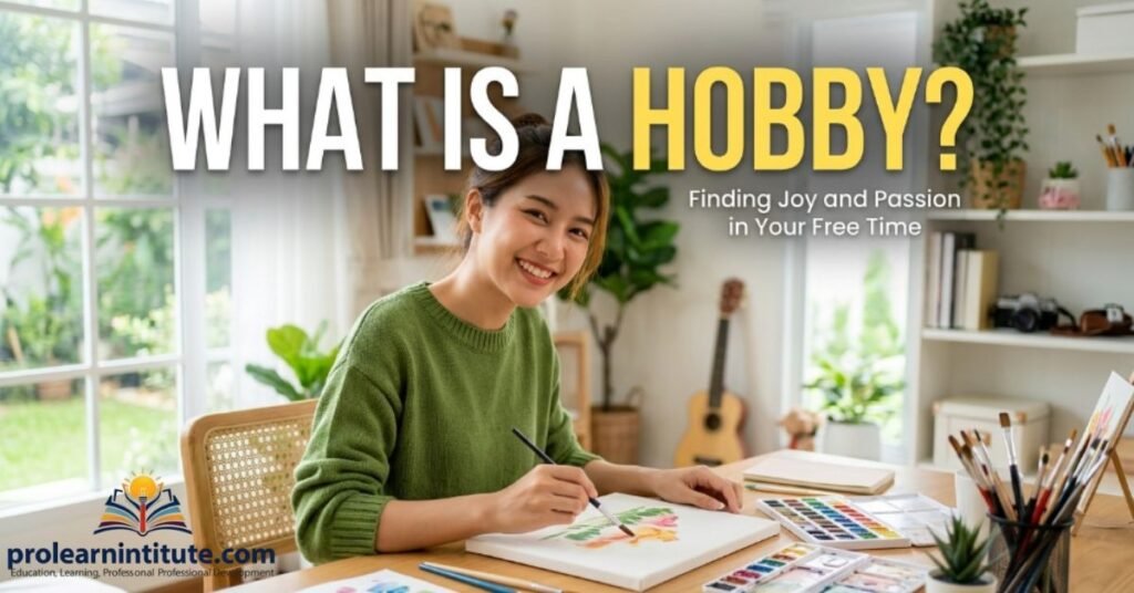 What Is a Hobby?