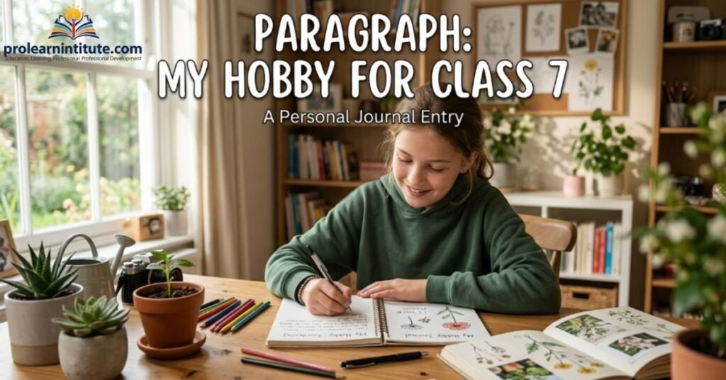 Paragraph: My Hobby for Class 7