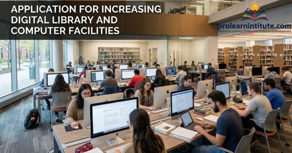 Application for Increasing Digital Library and Computer Facilities