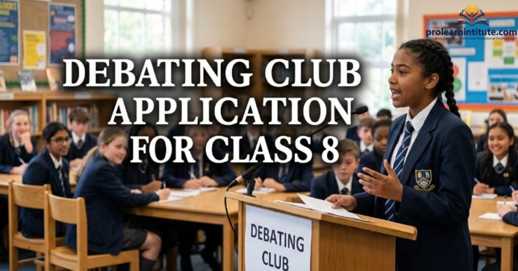 Debating Club Application for Class 8