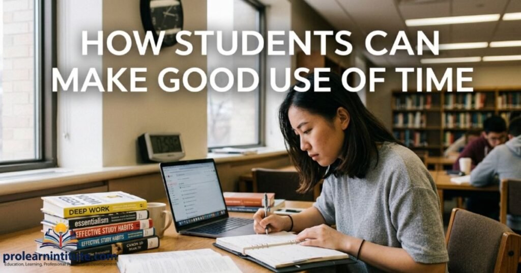 How Students Can Make Good Use of Time