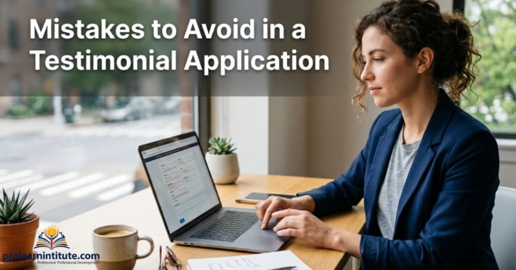 Mistakes to Avoid in a Testimonial Application