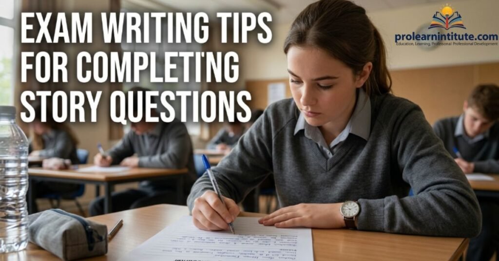 Exam Writing Tips for Completing Story Questions