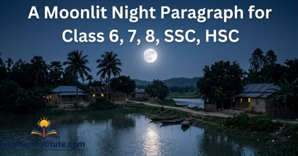 A Moonlit Night Paragraph for Class 6,7,8, SSC, HSC
