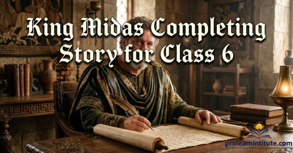 King Midas Completing Story for Class 6