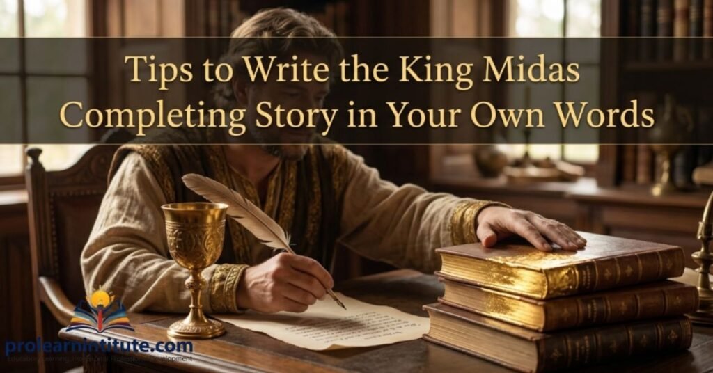 Tips to Write the King Midas Completing Story in Your Own Words