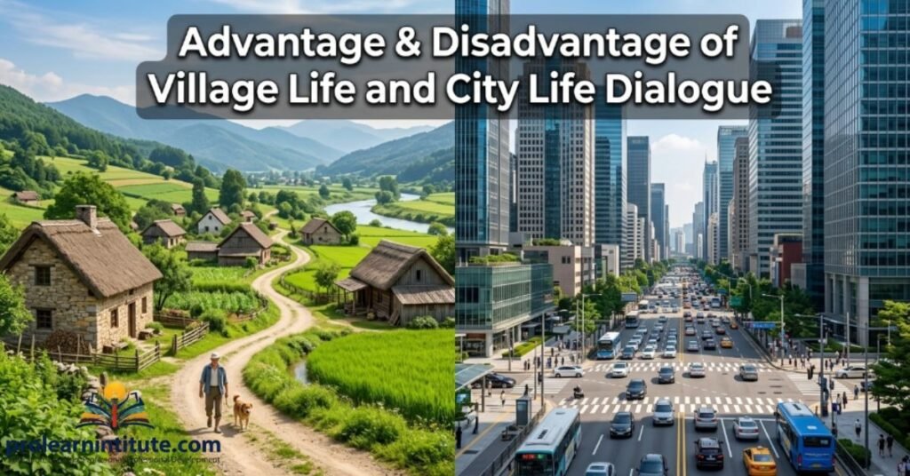 Advantage & Disadvantage of Village Life and City Life Dialogue