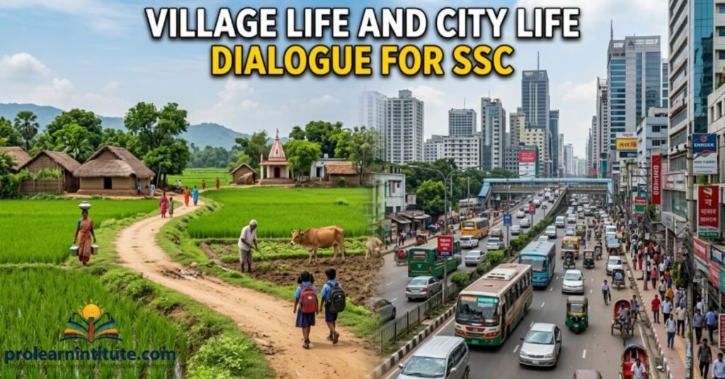 Village Life and City Life Dialogue for SSC