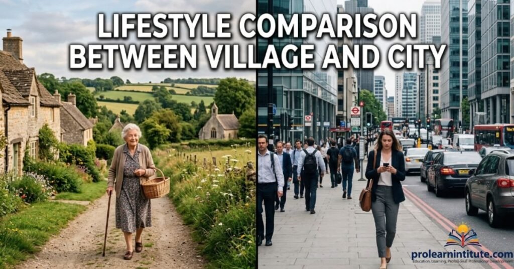 Lifestyle Comparison Between Village and City