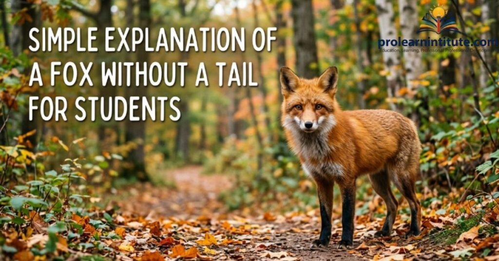 Simple Explanation of A Fox Without a Tail for Students