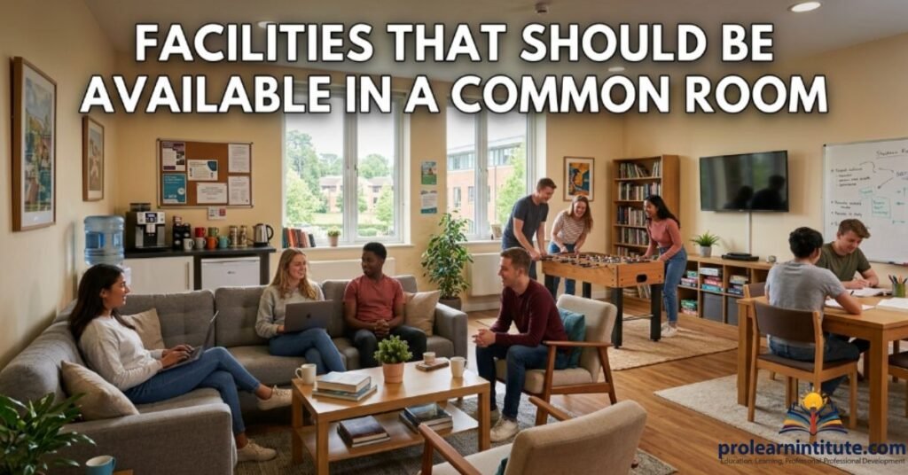 Facilities That Should Be Available in a Common Room