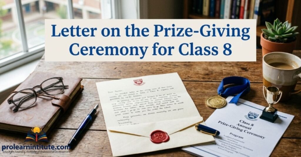 Letter on the Prize-Giving Ceremony for Class 8