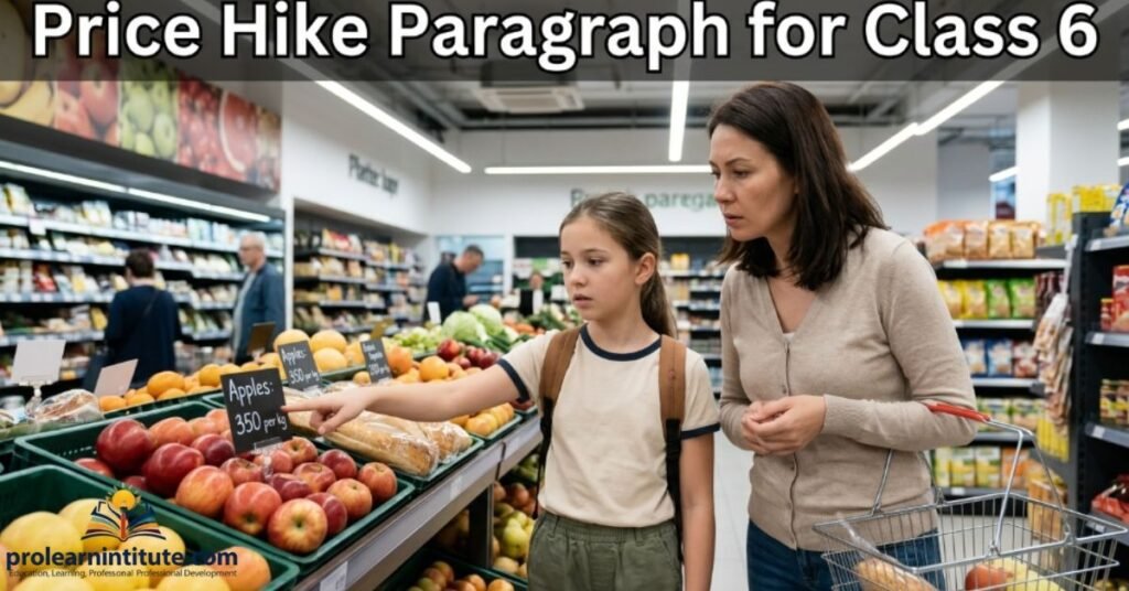 Price Hike Paragraph for Class 6